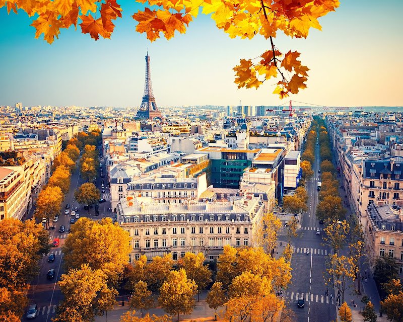 Beautiful view of Eiffel Tower in Paris, France Paris City